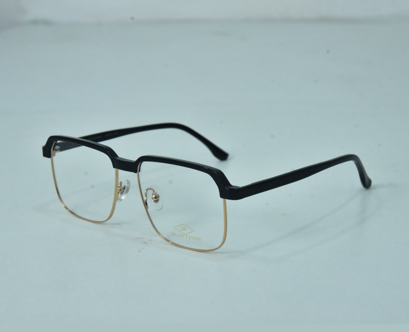 Sellott Paris - Retro Square Keymount Metal Gents Frame