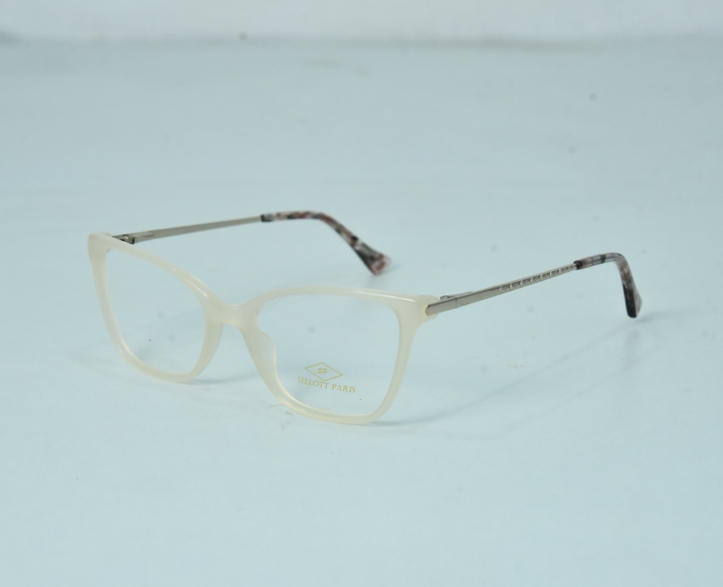 Sellott Paris - Trendy Cat Eye Off White Colour Ladies Frame