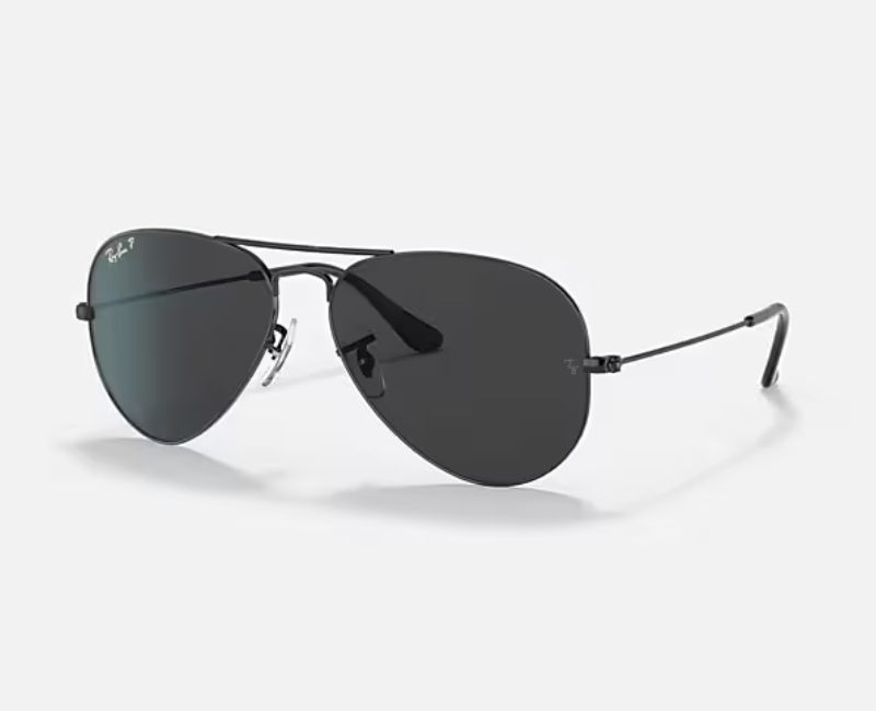 Rayban - Aviator Large Metal Black Polarized 0RB3025 002/48 3P Sunglasses
