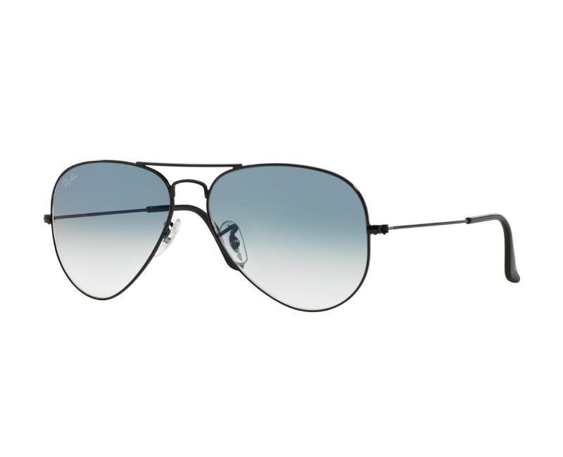Rayban - Black Clear Gradient Blue 0RB3025 002/3F 2N Sunglasses