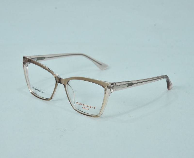 Farenheit - Transparent Brown Trendy Cat Eye Shape
