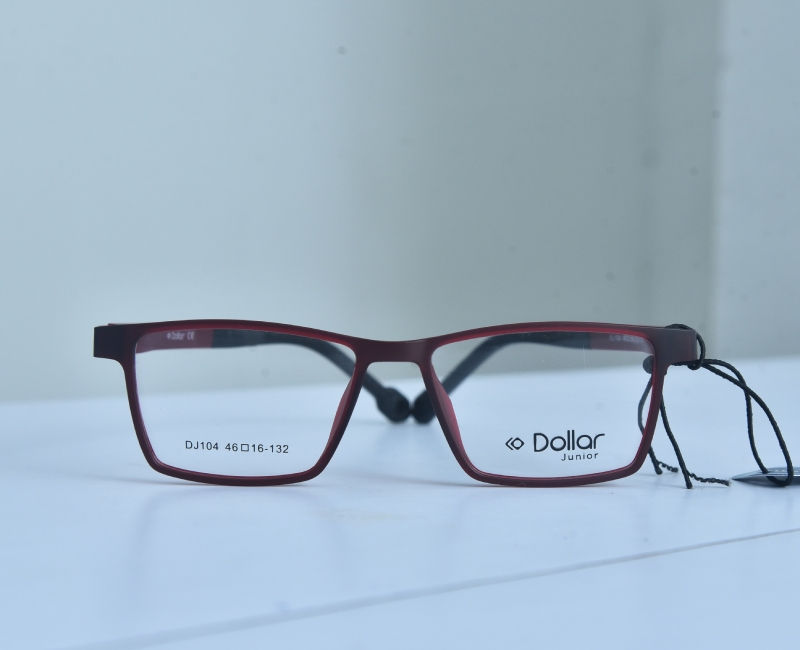 Dollar - Brown Full Rim Rectangle Flexible Side
