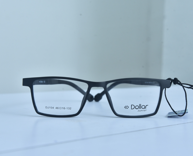Dollar - Dark Blue Rectangle Full Rim Flexible Side