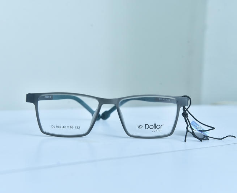 Dollar - Aqua Rectangle Full Rim Flexible Side