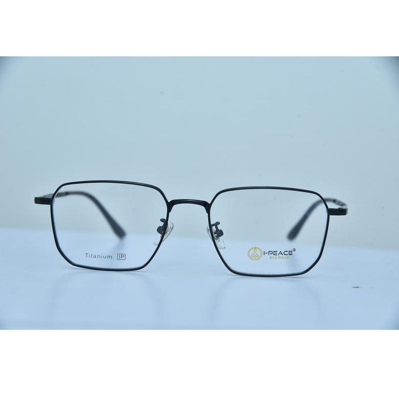 I-PEACE 56122 – Titanium Square Full Rim Metal Frame